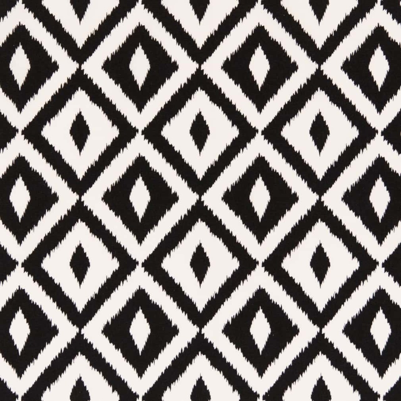 Black - Black Abstract & Geometric,Diamonds Upholstery Fabric 54 Inches"